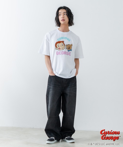 LB/S tシャツ 「CURIOUS GEORGE/おさるのジョージ」オリジナル