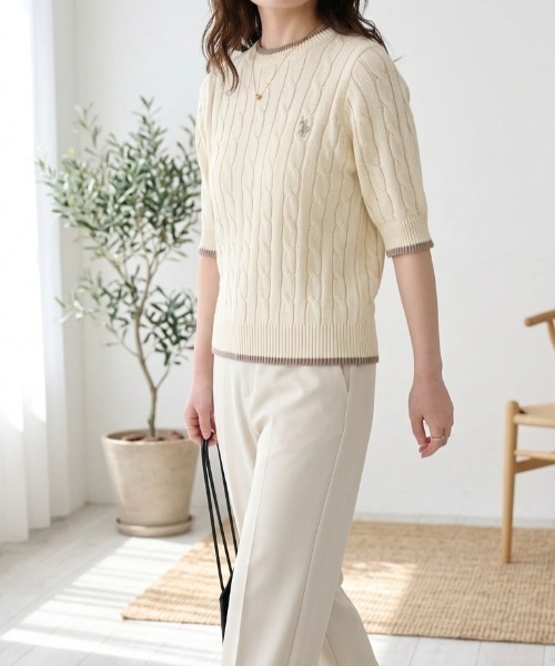 U.S. POLO ASSN.（ユーエスポロアッスン） サマーニット ニット