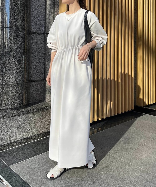 「CAPRICIEUX LE'MAGE」 長袖ワンピース - ベージュ レディース_画像3