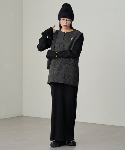 「LOUNGEDRESS」 ノースリーブブラウス FREE ブラック レディース Loungedress 「LOUNGEDRESS」 ノースリーブブラウス FREE