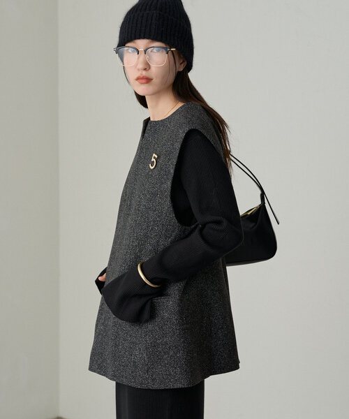 「LOUNGEDRESS」 ノースリーブブラウス FREE ブラック レディース Loungedress 「LOUNGEDRESS」 ノースリーブブラウス FREE
