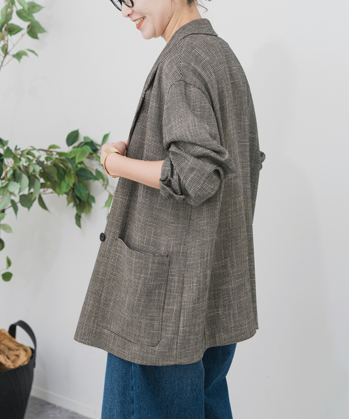 〔新品・未使用〕チェックルーズジャケット36サイズ　Spick and Span チェックルーズジャケット（テーラードジャケット）｜Spick and