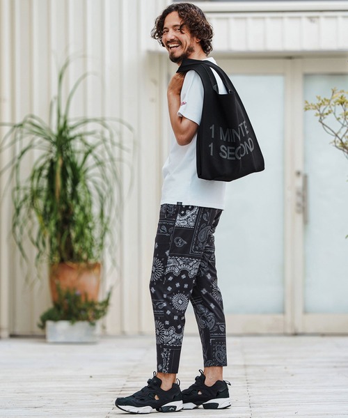 エコバッグ mko12747-1MINUTE 1SECOND logo knit bag ニットバッグ_7