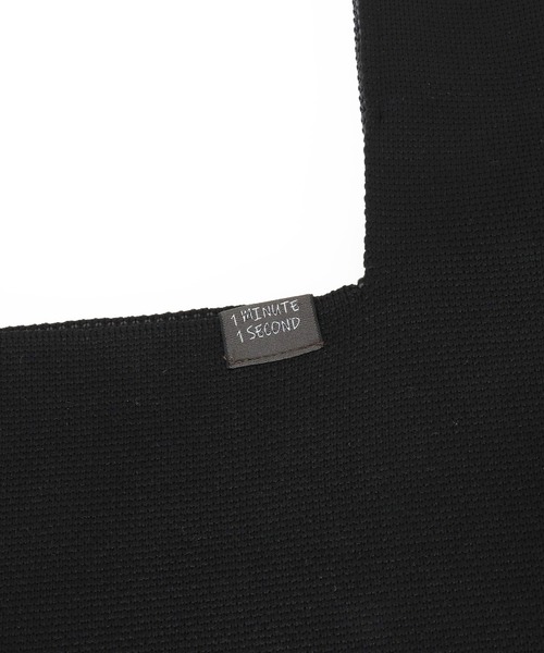 エコバッグ mko12747-1MINUTE 1SECOND logo knit bag ニットバッグ_13