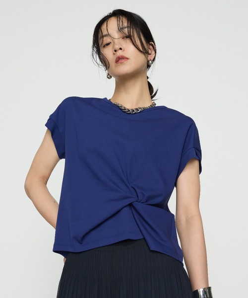 かよこ K.T KIYOKO TAKASE tシャツ コットン強撚ポンチ デザインタック