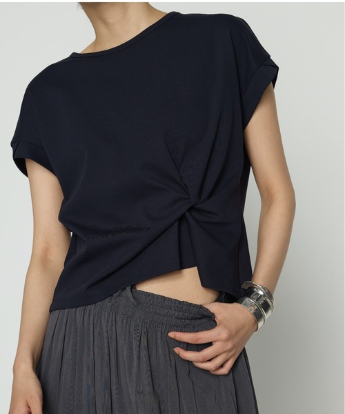 かよこ K.T KIYOKO TAKASE tシャツ コットン強撚ポンチ デザインタック