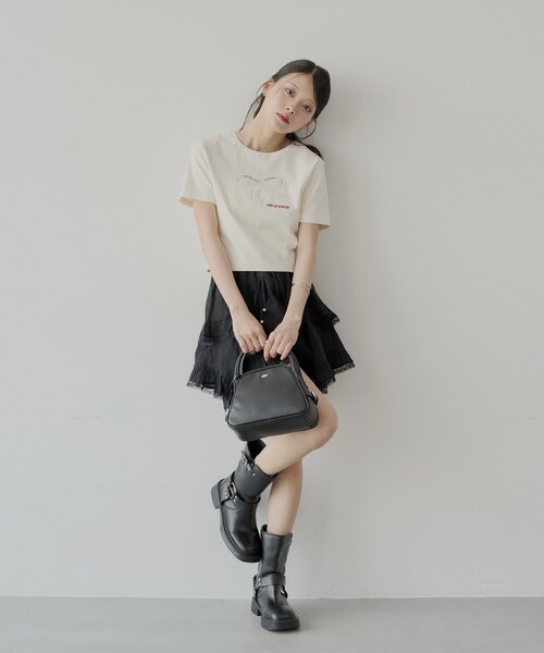 Chico スカート イレヘムフリルミニスカパン : ZOZOTOWN Yahoo