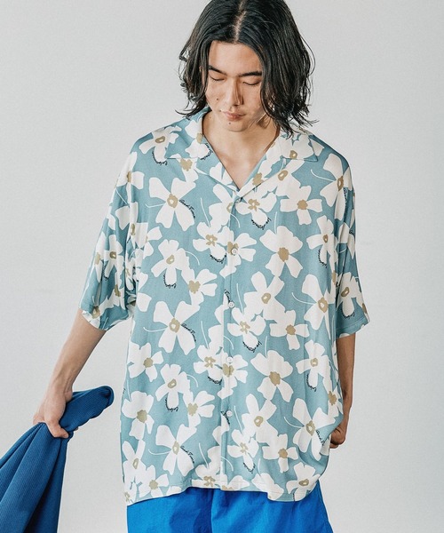 BAYFLOW（ベイフロー） シャツ 「夏映え柄シャツ」アソート柄半袖
