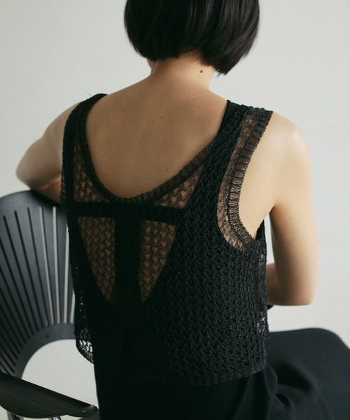 タンクトップ ノースリーブ llic Knit Tanktop レディース