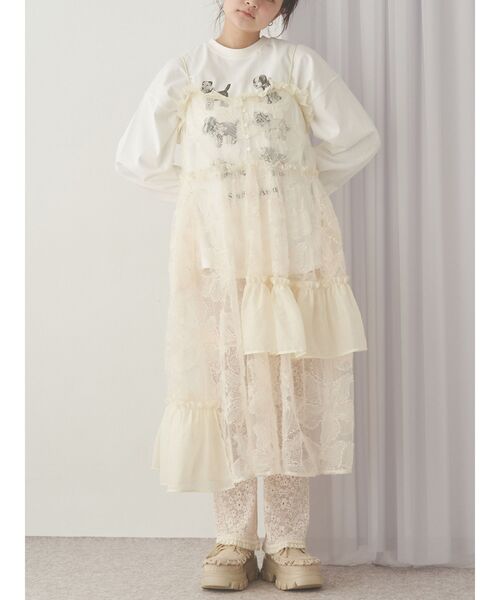 merry jenny キャミ　ワンピース merry jenny ワンピース yumeシアーコンビキャミワンピース