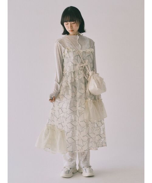 ［新品］merry jenny▽キャミワンピース ネグリジェワンピース merry jenny sparklyキャミワンピース（ブラック