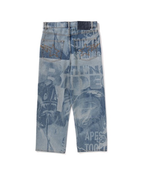 a bathing ape ジーンズ A BATHING APE｜(W)APE HEAD 12 OZ DENIM PANTS L | Rakuten