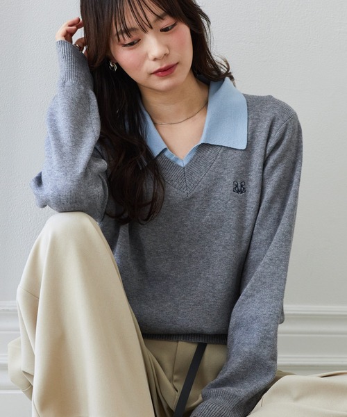 solleim（ソルレム） ニット セーター 「26AW新色追加」ワンポイント