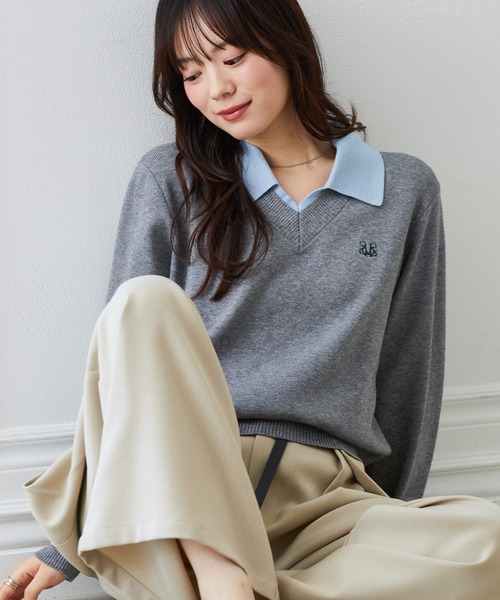 solleim（ソルレム） ニット セーター 「26AW新色追加」ワンポイント