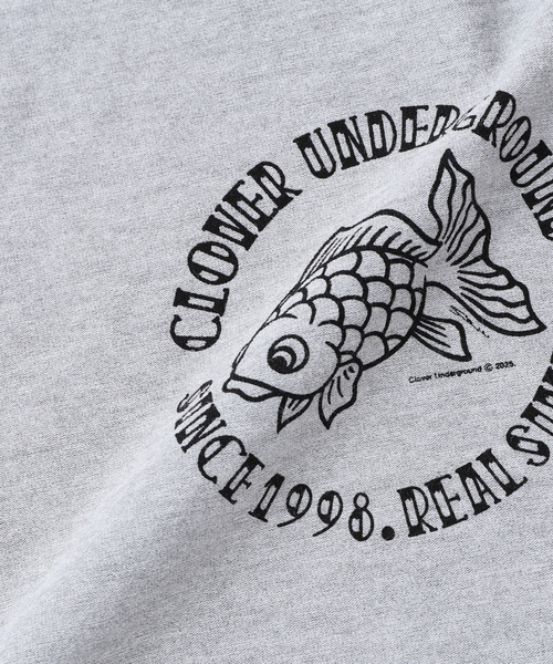 Cloveru（クローバル） tシャツ Japan Made Recycle GOLD FISH WIDE 