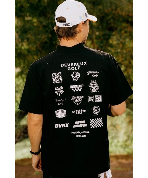 DEVEREUX GOLF tシャツ Logo Assorted モックネックTシャツ メンズ