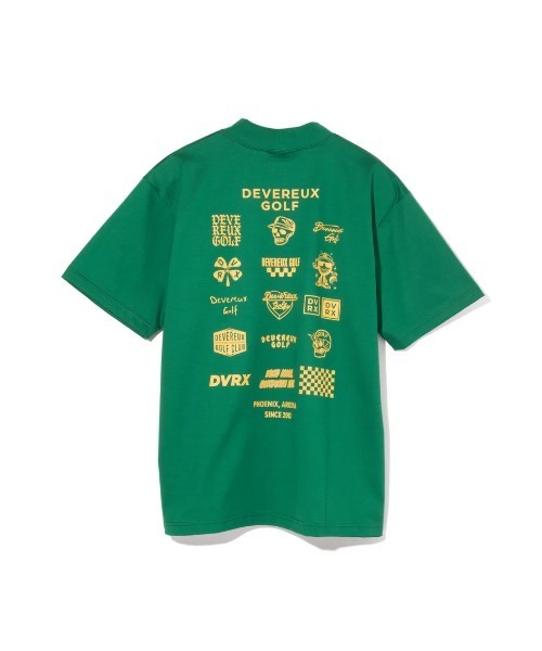 DEVEREUX GOLF tシャツ Logo Assorted モックネックTシャツ メンズ