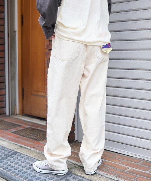 「FREAK'S STORE」 デニムパンツ MEDIUM チャコール レディース_画像5