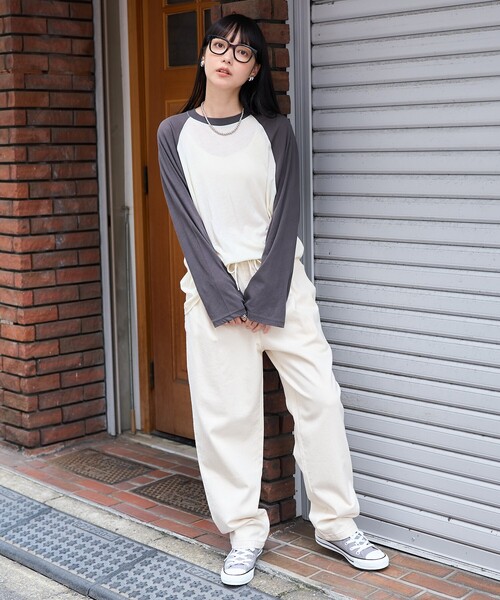「FREAK'S STORE」 デニムパンツ MEDIUM チャコール レディース_画像7