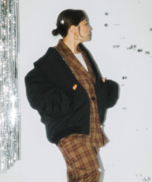 「KBF」 中綿ブルゾン ONE ベージュ レディース_画像10