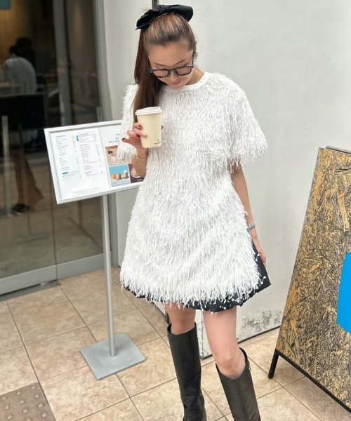 DONOBAN（ドノバン） パンツ リボンバブルヘムショートパンツ
