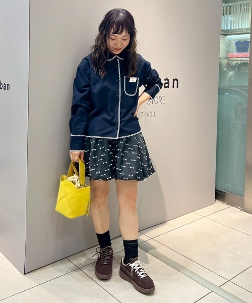 DONOBAN（ドノバン） パンツ リボンバブルヘムショートパンツ