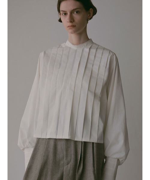 HER. ブラウス シャツ コットンタックブラウス レディース : ZOZOTOWN