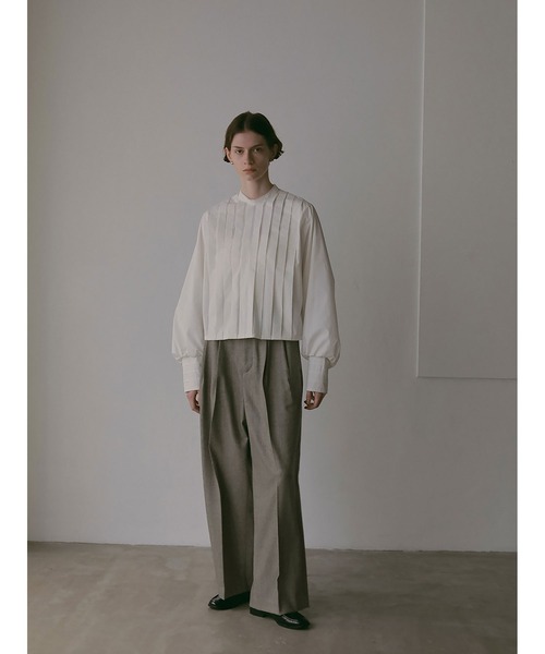 HER. ブラウス シャツ コットンタックブラウス レディース : ZOZOTOWN