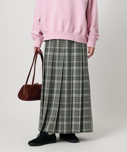 BEAUTY＆YOUTH UNITED ARROWS スカート チェック プリーツロング