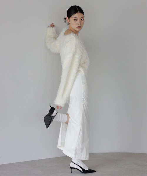 ENC ニット セーター fluffy shaggy knit pullover / ふんわりシャギー
