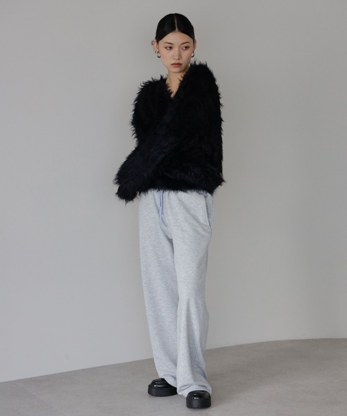 ENC ニット セーター fluffy shaggy knit pullover / ふんわりシャギー