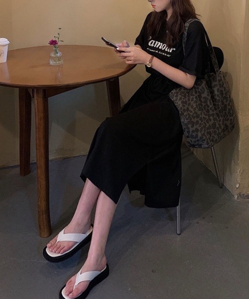 「meJane」 半袖ワンピース FREE ブラック レディース_画像3