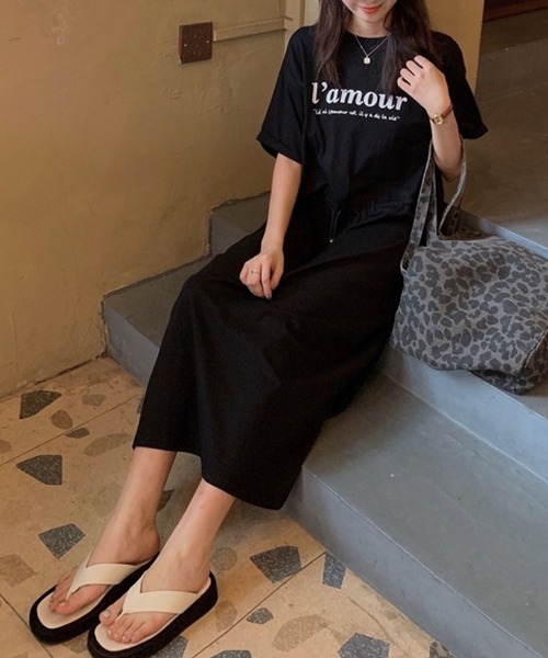 「meJane」 半袖ワンピース FREE ブラック レディース_画像4