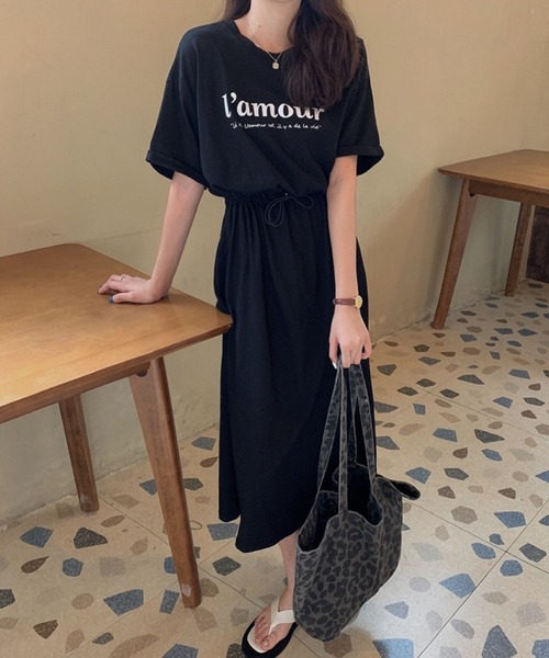 「meJane」 半袖ワンピース FREE ブラック レディース_画像9