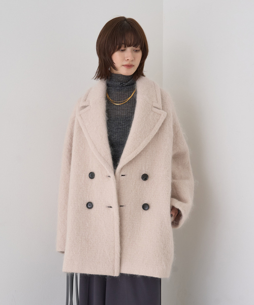 Rouge vif（ルージュ ヴィフ） ピーコート pコート シャギーピーコート