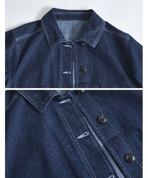 新品　かぐれ　今季　デニムカバーオール　デニムジャケット　Gジャン　2025 Re:EDIT デニムジャケット gジャン 「2025AW COLLECTION」デニム