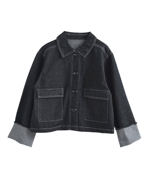 新品　かぐれ　今季　デニムカバーオール　デニムジャケット　Gジャン　2025 Re:EDIT デニムジャケット gジャン 「2025AW COLLECTION」デニム