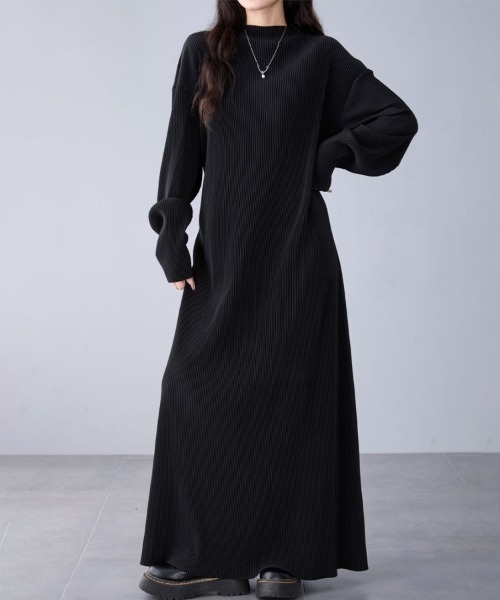 ワンピース リブニット風ロングワンピース : ZOZOTOWN Yahoo!店 - 通販
