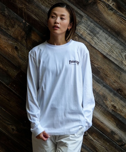 THRASHER（スラッシャー） tシャツ CRACKED HOMETOWN L/S T-SHIRTS