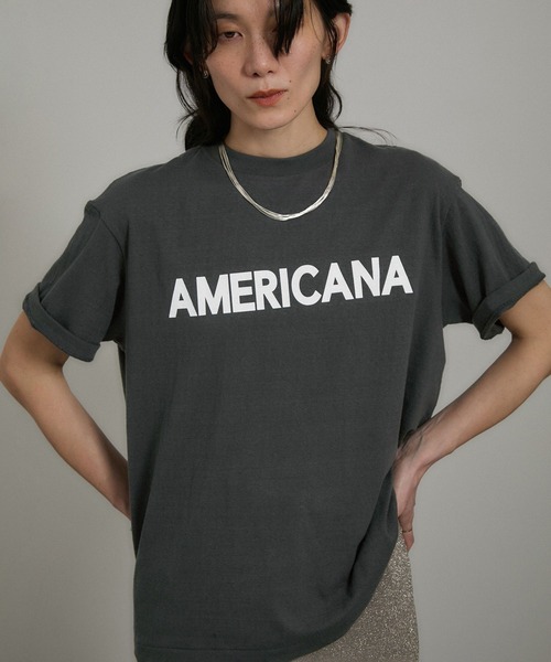 「AMERICANA」 半袖Tシャツ FREE ホワイト系その他 レディース_画像6