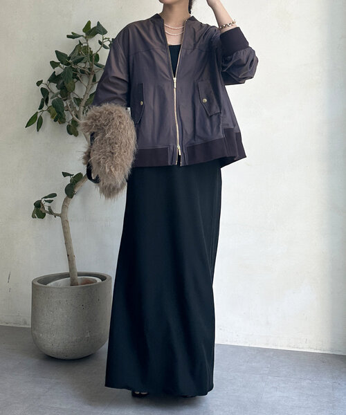 DouDou（ドゥドゥ） ブルゾン FREE ベージュ レディース : ZOZOTOWN