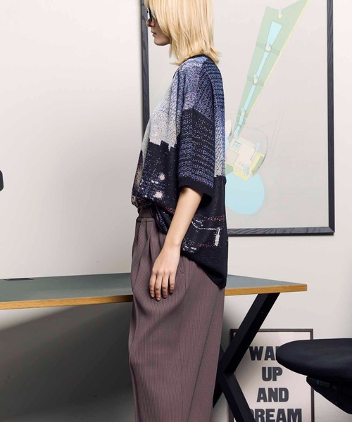 MAISON SPECIAL（メゾンスペシャル） 半袖ニット 1 ブラック メンズ