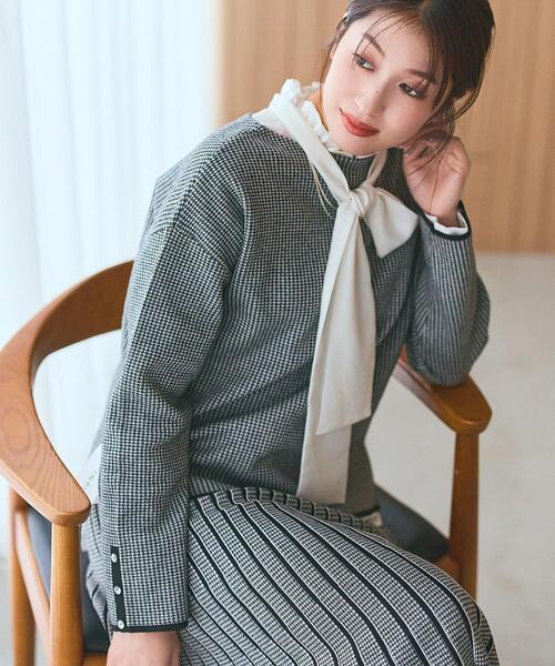 INDIVI（インディヴィ） ニット セーター 「洗える／SETUP可能」ジャ