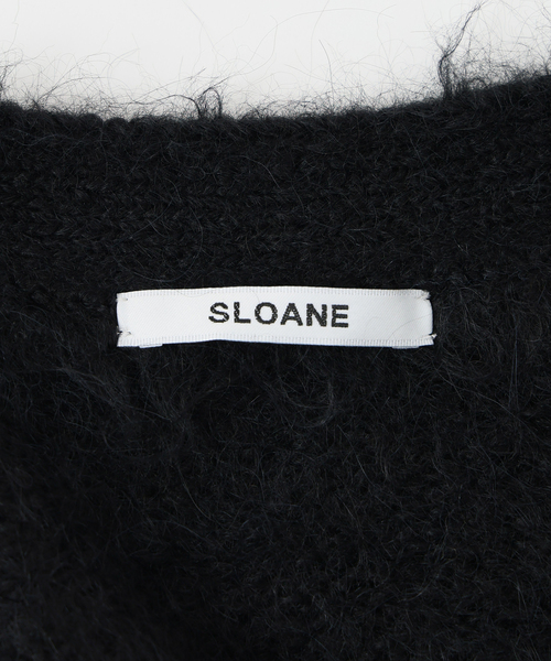 SLOANE（スローン） カーディガン 3G天竺アルパカxウール Vネック