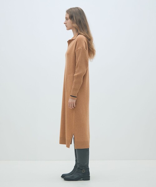 MACPHEE（マカフィー） ワンピース NZ LAMBS スキッパーワンピース