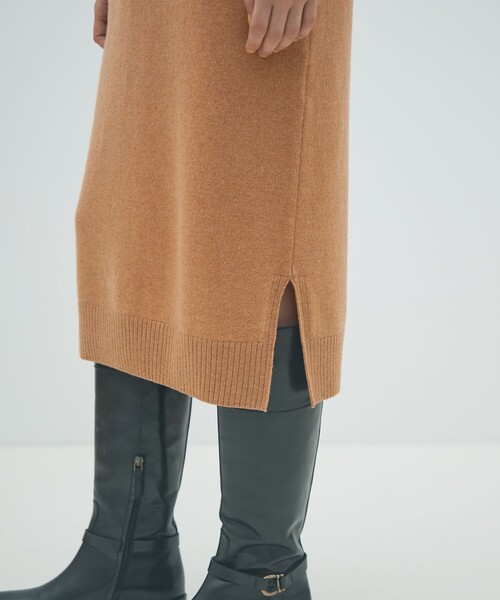 MACPHEE（マカフィー） ワンピース NZ LAMBS スキッパーワンピース