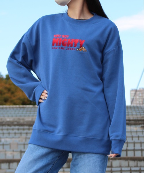 UK ダークブルートレーナーとハートロゴトレーナー 7days】吸水速乾ロゴ柄トレーナー（スウェット・トレーナー