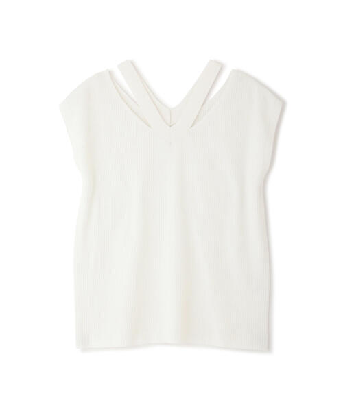 「PINKY&DIANNE」 半袖ニット 38 ネイビー レディース_画像2