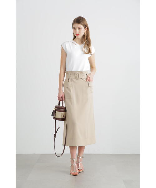 「PINKY&DIANNE」 半袖ニット 38 ネイビー レディース_画像4