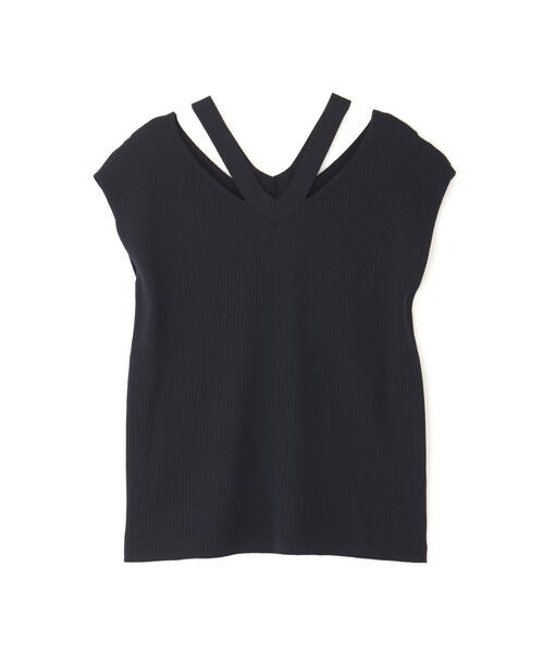 「PINKY&DIANNE」 半袖ニット 38 ネイビー レディース_画像6